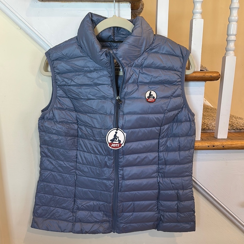 JOTT Down jacket light sleeveless Blue/Gray Puffer Vest